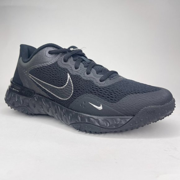 Nike Women's Alpha Huarache Elite Black Turf Softball Shoes Size